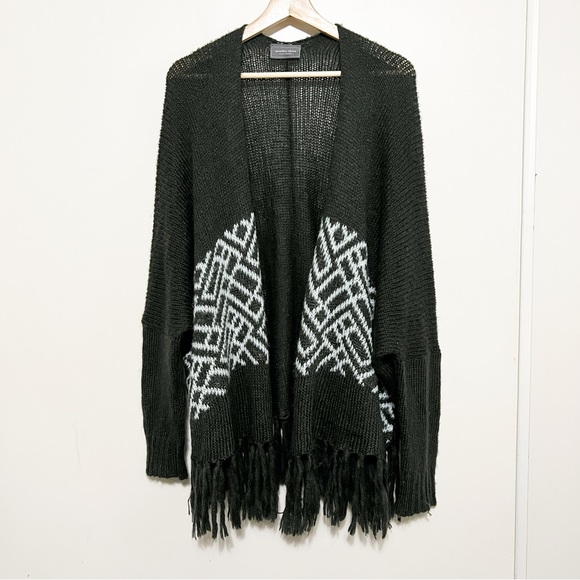 Wooden Ships Fringe Cardigan Sweater M/L - Picture 3 of 8